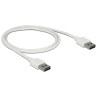 Delock Kabel EASY-USB 2.0 Typ-A Stecker - EASY-USB 2.0 Typ-A Stecker 1 m weiß