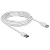 Delock Verlängerungskabel EASY-USB 2.0 Typ-A Stecker - USB 2.0 Typ-A Buchse weiß 5 m