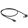 Delock Kabel EASY-USB 2.0 Typ-A Stecker gewinkelt oben / unten - USB 2.0 Typ Micro-B Stecker 0,5 m