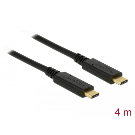 Delock USB 2.0 Kabel Type-C zu Type-C 4 m PD 5 A E-Marker
