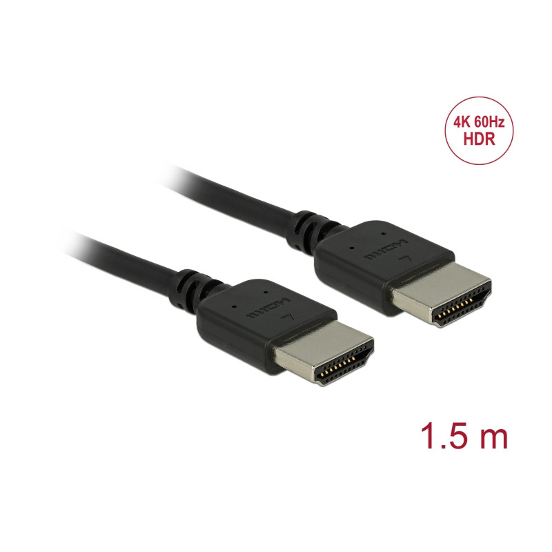 Delock Premium HDMI Kabel 4K 60 Hz 1,5 m