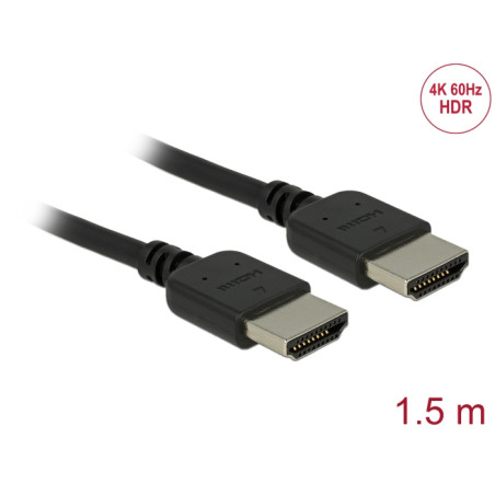 Delock Premium HDMI Kabel 4K 60 Hz 1,5 m