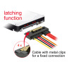 Delock Kabel SATA 6 Gb/s 7 Pin Buchse + Floppy 4 Pin Strom Stecker - SATA 22 Pin Buchse gerade Metall 30 cm