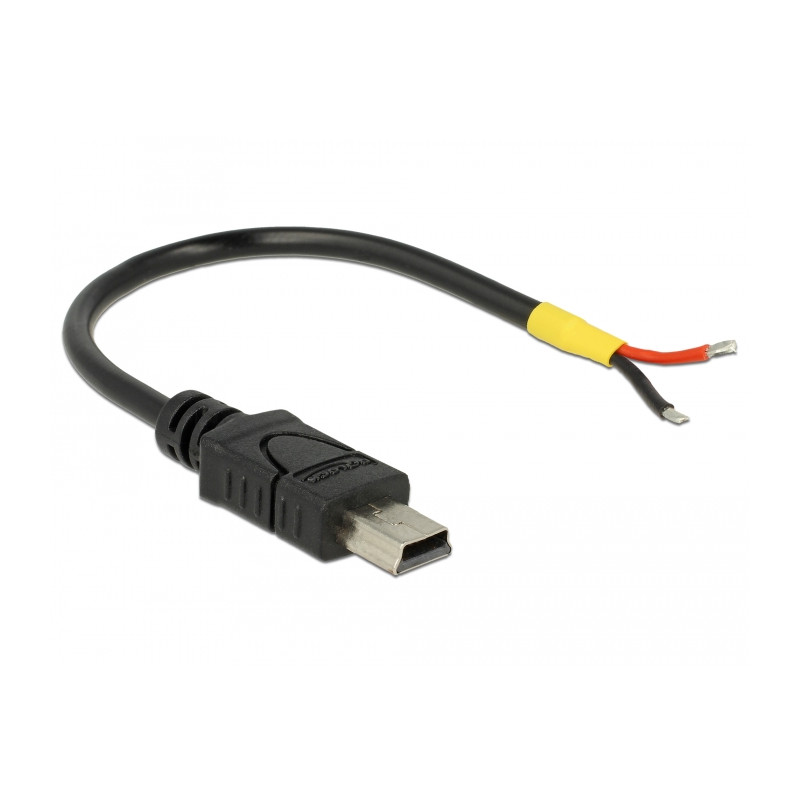 Delock Kabel USB 2.0 Mini-B Stecker - 2 x offene Kabelenden Strom 10 cm Raspberry Pi