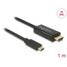 Delock Kabel USB Type-C™ Stecker - HDMI Stecker (DP Alt Mode) 4K 30 Hz 1 m schwarz