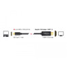 Delock Kabel USB Type-C™ Stecker - HDMI Stecker (DP Alt Mode) 4K 30 Hz 1 m schwarz