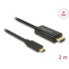 Delock Kabel USB Type-C™ Stecker - HDMI Stecker (DP Alt Mode) 4K 30 Hz 2 m schwarz