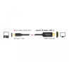 Delock Kabel USB Type-C™ Stecker - HDMI Stecker (DP Alt Mode) 4K 30 Hz 2 m schwarz