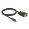 Delock Kabel USB Type-C™ Stecker - VGA Stecker (DP Alt Mode) 1 m schwarz