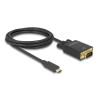 Delock Kabel USB Type-C™ Stecker - VGA Stecker (DP Alt Mode) 2 m schwarz
