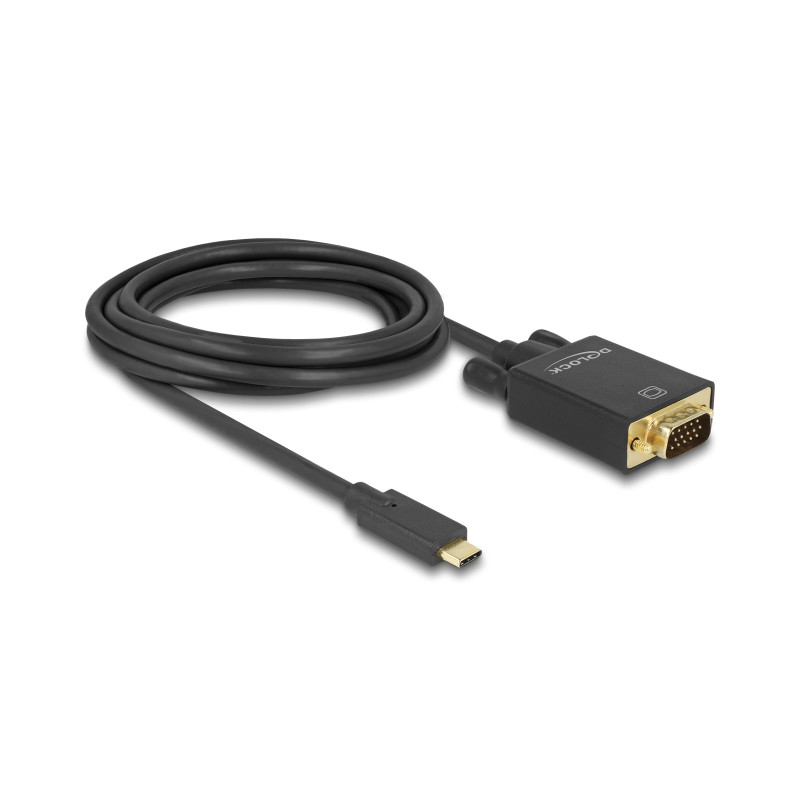 Delock Kabel USB Type-C™ Stecker - VGA Stecker (DP Alt Mode) 3 m schwarz