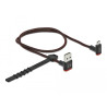 Delock EASY-USB 2.0 Kabel Typ-A Stecker zu EASY-USB Typ Micro-B Stecker gewinkelt oben / unten 0,5 m schwarz