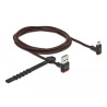 Delock EASY-USB 2.0 Kabel Typ-A Stecker zu EASY-USB Typ Micro-B Stecker gewinkelt oben / unten 1,5 m schwarz