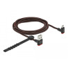 Delock EASY-USB 2.0 Kabel Typ-A Stecker zu EASY-USB Typ Micro-B Stecker gewinkelt oben / unten 2 m schwarz