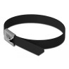 Delock Edelstahlkabelbinder L 400 x B 7,9 mm schwarz 10 Stück