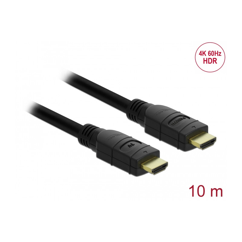 Delock Aktives HDMI Kabel 4K 60 Hz 10 m