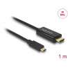 Delock Kabel USB Type-C™ Stecker - HDMI Stecker (DP Alt Mode) 4K 60 Hz 1 m schwarz
