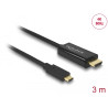 Delock Kabel USB Type-C™ Stecker - HDMI Stecker (DP Alt Mode) 4K 60 Hz 3 m schwarz