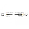 Delock Kabel USB Type-C™ Stecker - HDMI Stecker (DP Alt Mode) 4K 60 Hz 3 m schwarz
