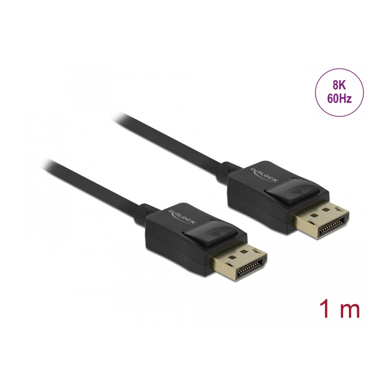 Delock Koaxiales DisplayPort Kabel 8K 60 Hz 1 m