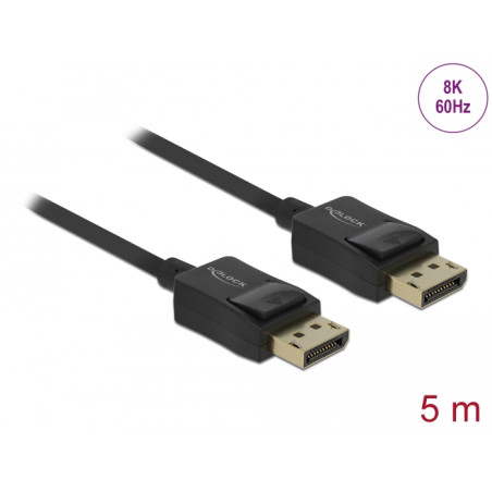 Delock Koaxiales DisplayPort Kabel 8K 60 Hz 5 m