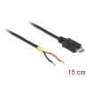 Delock Kabel USB 2.0 Micro-B Stecker - 2 x offene Kabelenden Strom 15 cm Raspberry Pi