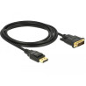 Delock Kabel DisplayPort 1.2 Stecker - DVI 24+1 Stecker Passiv 4K 30 Hz 2 m schwarz