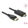 Delock Kabel DisplayPort 1.2 Stecker - High Speed HDMI-A Stecker Passiv 4K 30 Hz 2 m schwarz