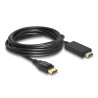 Delock Kabel DisplayPort 1.2 Stecker - High Speed HDMI-A Stecker Passiv 4K 30 Hz 5 m schwarz