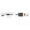 Delock Kabel USB Type-C™ Stecker - DVI 24+1 Stecker (DP Alt Mode) 4K 30 Hz 2 m schwarz