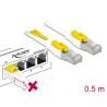 Delock Kabel RJ45 Secure Cat.6A 0,5 m