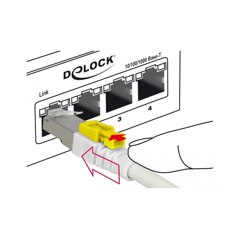 Delock Kabel RJ45 Secure Cat.6A 3 m