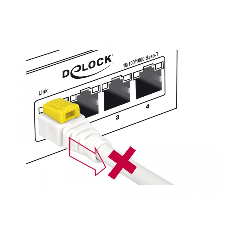 Delock Kabel RJ45 Secure Cat.6A 3 m
