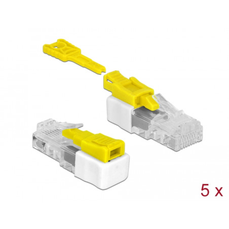 Delock RJ45 Port Blocker Set mit 5 Stück