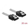 Delock SATA 6 Gb/s Kabel 20 cm transparent