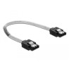 Delock SATA 6 Gb/s Kabel 20 cm transparent