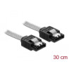 Delock SATA 6 Gb/s Kabel 30 cm transparent