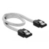 Delock SATA 6 Gb/s Kabel 30 cm transparent