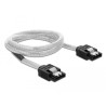 Delock SATA 6 Gb/s Kabel 50 cm transparent