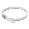 Delock Edelstahlkabelbinder L 400 x B 4,6 mm weiß 10 Stück