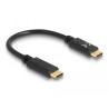 Delock USB Type-C™ Ladekabel 15 cm PD 100 W mit E-Marker