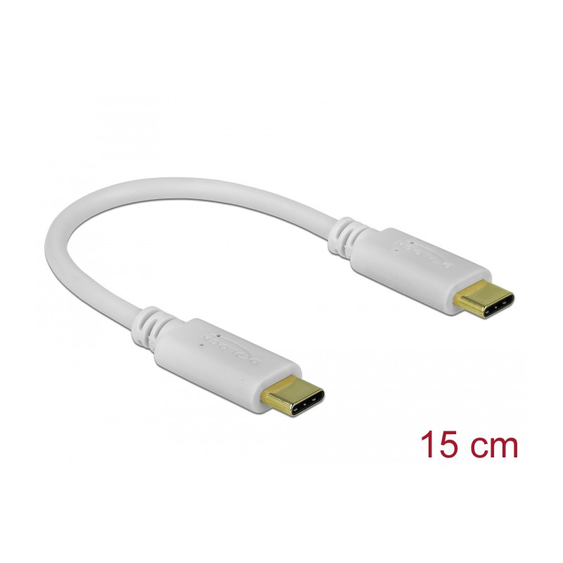 Delock USB Type-C™ Ladekabel 15 cm PD 100 W mit E-Marker