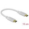 Delock USB Type-C™ Ladekabel 15 cm PD 100 W mit E-Marker
