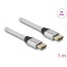 Delock Ultra High Speed HDMI Kabel 48 Gbps 8K 60 Hz silber 1 m zertifiziert