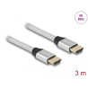 Delock Ultra High Speed HDMI Kabel 48 Gbps 8K 60 Hz silber 3 m zertifiziert