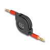 Delock Audio Aufrollkabel 3,5 mm 3 Pin Klinkenstecker zu Klinkenstecker 90 cm