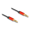 Delock Audio Aufrollkabel 3,5 mm 3 Pin Klinkenstecker zu Klinkenstecker 90 cm