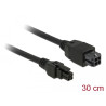 Delock Micro Fit 3.0 4 Pin Verlängerungskabel Stecker - Buchse 30 cm