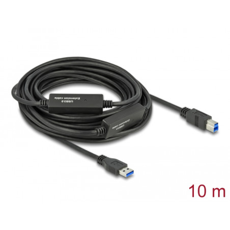 Delock USB 5 Gbps Aktives Kabel USB Typ-A zu USB Typ-B 10 m