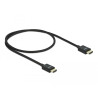 Delock Koaxiales High Speed HDMI Kabel 48 Gbps 8K 60 Hz schwarz 0.5 m